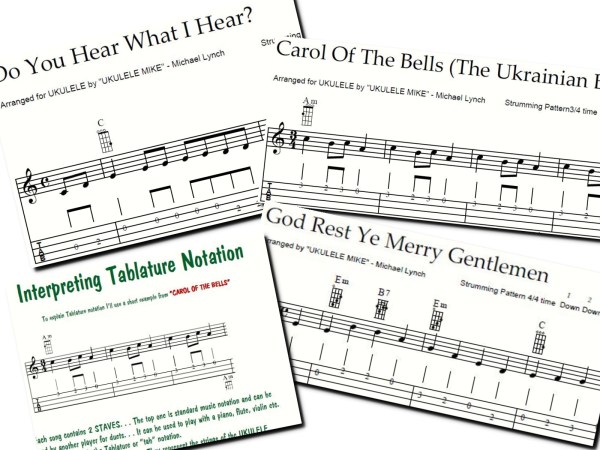 An inside peek of the Melodies of Christmas eBook