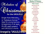 Melodies of Christmas – Tablature format by UKULELE&nbsp;MIKE