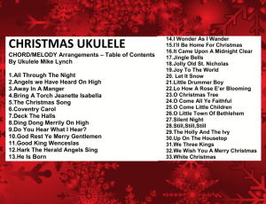 Christmas Chord Melody contents slide