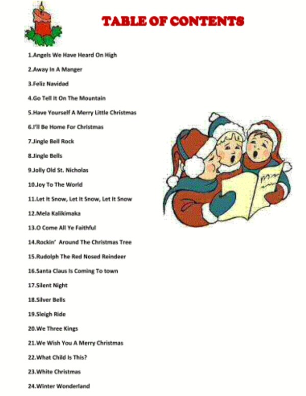 christmas-sing-a-long-contents